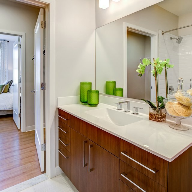The Danforth - Spacious Bathroom with Vanity